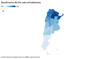 Planes sociales: mientras que el IFE tuvo mayor presencia en el norte del país, el ATP fue para la Ciudad