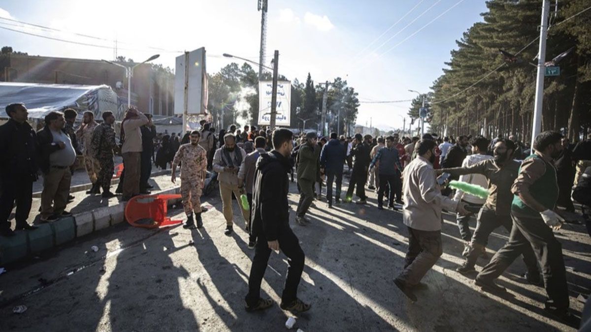Dos explosiones en las inmediaciones del cementerio donde est&aacute; enterrado el general Soleimani causaron m&aacute;s de 100 muertos (Foto: Gentileza ABC7).