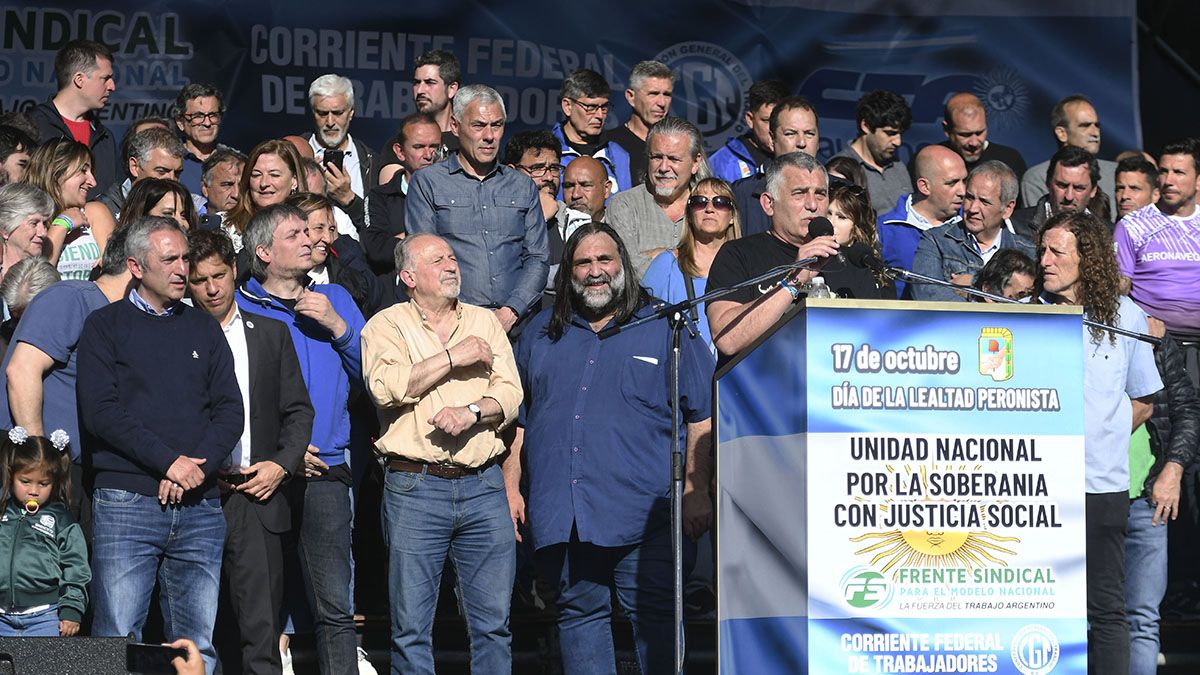 Acto del día de la lealtad en Plaza de Mayo