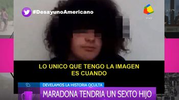 Habló el supuesto sexto hijo de Diego Armando Maradona