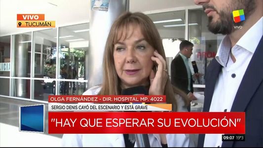 Olga Fernández, directora del Hospital: Sergio Denis no está en condiciones de ser trasladado