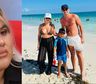 Francesco disfrutó del paraíso caribeño con su papá y madrastra mientras Morena Rial sigue presa