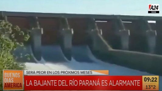 Alarma en Corrientes por una bajada histórica del río Paraná