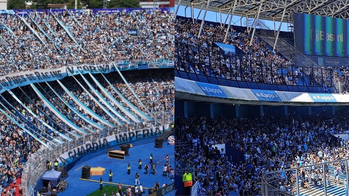 Racing volvió a llenar dos canchas en simultáneo: la Nueva Olla y el Cilindro, repletos de hinchas de la Academia