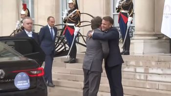 Javier Milei ya se había reunido con Macron en la previa de la inauguración de los Juegos Olímpicos. Foto: archivo.&nbsp;