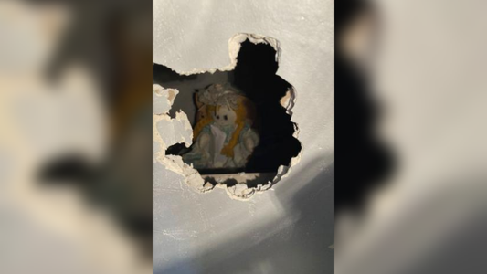 Terror: hizo un agujero en la pared para una reparación y se llevó una espeluznante sorpresa