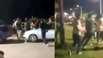 El ataque fue grabado por el celular de un testigo. (Foto: captura).