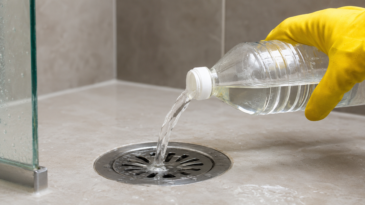 El truco del vinagre blanco en el desagüe de la ducha que cada vez más personas usan para evitar malos olores
