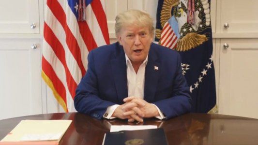 Trump salió del hospital para saludar a sus seguidores y el lunes tendría el alta