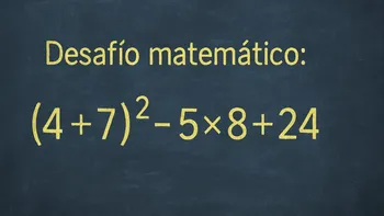 Desafío matemático: ¿cuánto tiempo te lleva resolverlo?