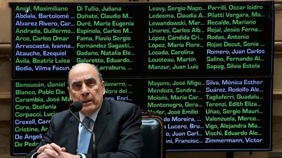 El ministro Guillermo Francos. Tiene que lidiar con un panorama político desfavorable tras la votación del Senado. (foto: A24.com)