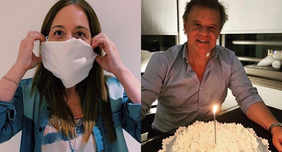 El efusivo saludo de María Eugenia Vidal para Quique Sacco: Sos todo lo que está bien