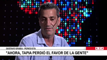 Gustavo Grabia con Luis Novaresio: Tapia pasó a ser mala palabra, lo insultan en todas las canchas