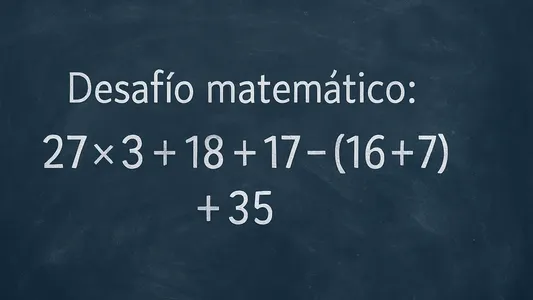 Desafío matemático: una mente brillante lo resuelve en menos de 10 segundos