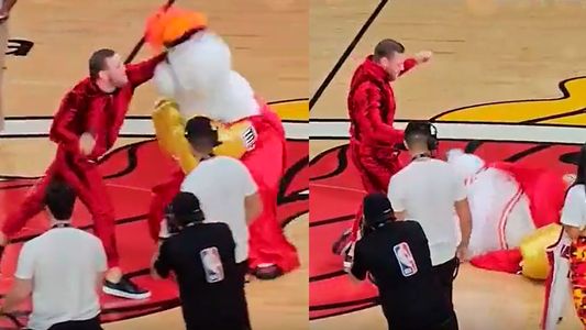El video de la brutal golpiza que le dio un boxeador a la mascota NBA: la mandó al hospital