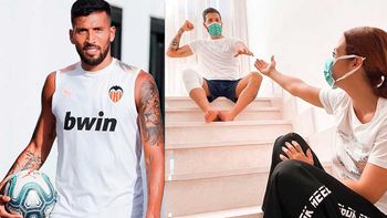 Una buena: Ezequiel Garay salió del aislamiento y se recupera del coronavirus