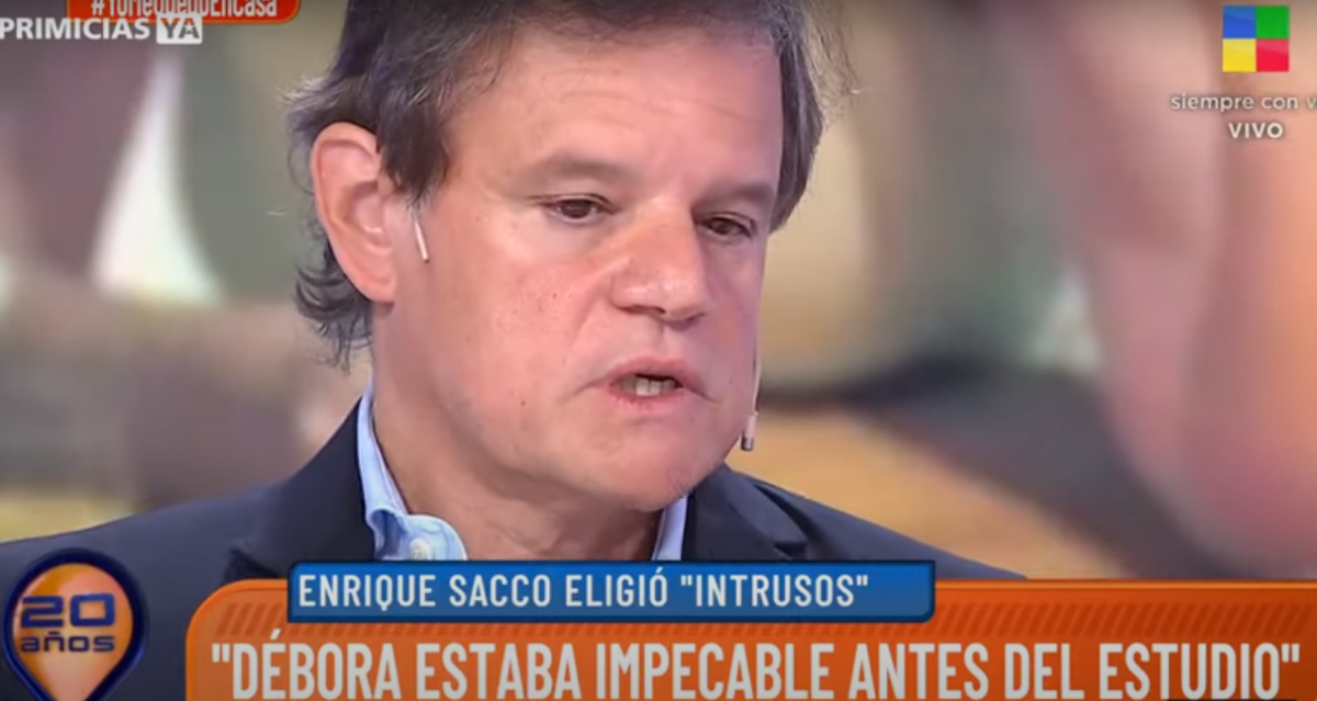 Enrique Sacco reveló en Intrusos cómo fue el último día de Débora Pérez Volpin
