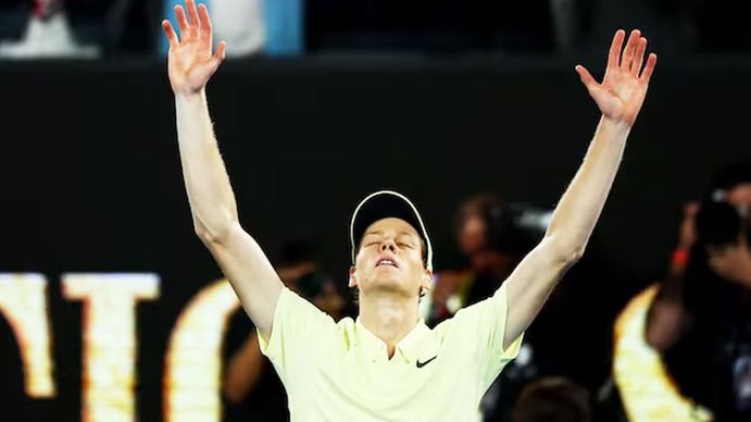 Sinner, imbatible:  le ganó a Zverev y se coronó campeón del Abierto de Australia