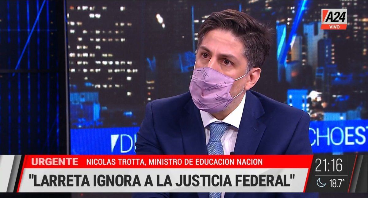 El ministro de Educación de la Nación