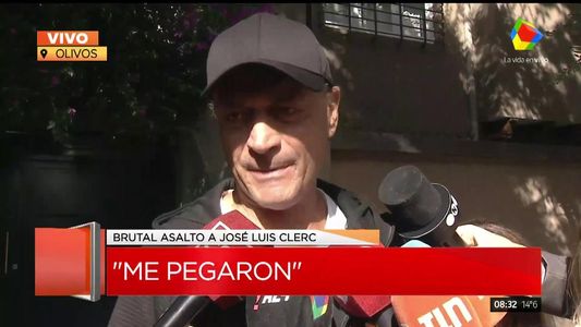 José Luis Clerc tras el violento asalto: Me pegaron mucho, me dieron duro y parejo