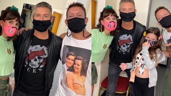 Adrián Suar fue a ver la obra de Nico Vázquez, Gimena Accardi y Benjamín Rojas