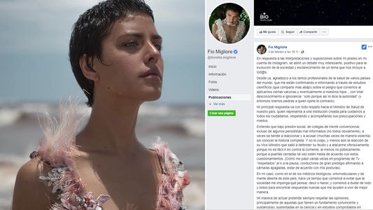 Fio Migliore insiste: Ciertas vacunas detonan enfermedades