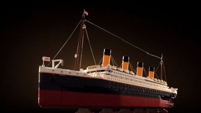 Lanzan una reproducción del Titanic de 9.090 piezas de LEGO