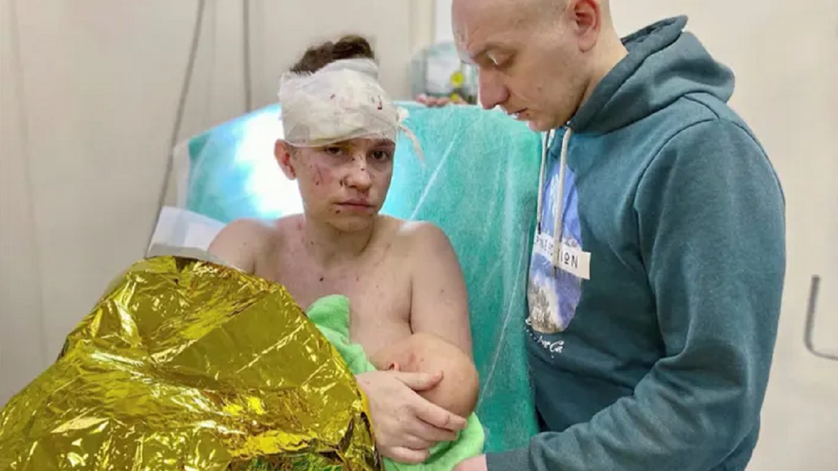 En medio de la guerra entre Rusia y Ucrania Olga salvó a su bebé Victoria durante un ataque aéreo de las fuerzas rusas a un hospital de Kiev. (Foto: Reuters)
