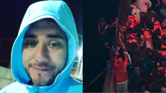 Se conocieron las primeras imágenes fuera del hospital del hincha de U de Chile que cayó de la tribuna de Independiente