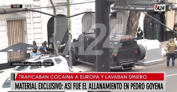 Operativo narco: los videos del allanamiento a una casa en Caballito