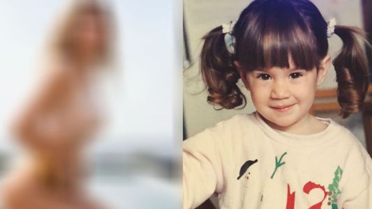 La foto de la niñez de la actriz y cantante que ahora es una bomba sexy con un profundo mensaje