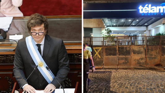 Así amaneció la agencia Télam después de los anuncios de Javier Milei en el Congreso