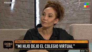 Ernestina Pais: Mi hijo dejó de ir al colegio virtual