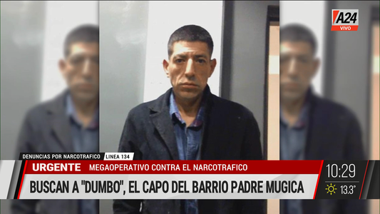 Intensa búsqueda de Dumbo, el líder narco del barrio Padre Mugica