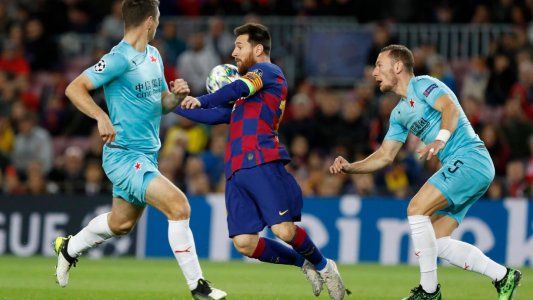 Champions League: el Barcelona de Messi no pudo con Slavia Praga y fue empate 0-0 en el Camp Nou