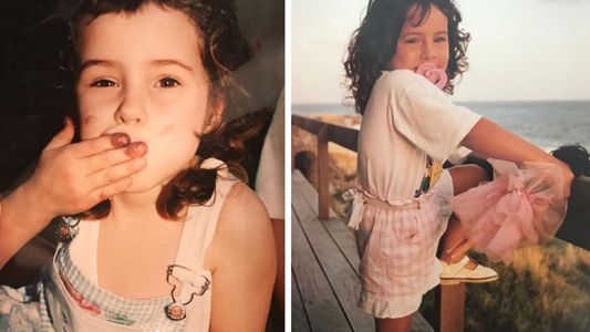La cantante mostró fotos de niña con un nostálgico mensaje: Te extraño y te abrazo pequeña