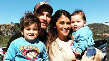 Messi, Antonella y sus dos hijos son dibujitos: mirá el tierno retrato que le hicieron