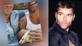 Ricky Martin mostró por primera vez la carita de su hijo Renn