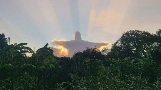 México: Una nube en forma de Cristo Redentor y se volvió viral