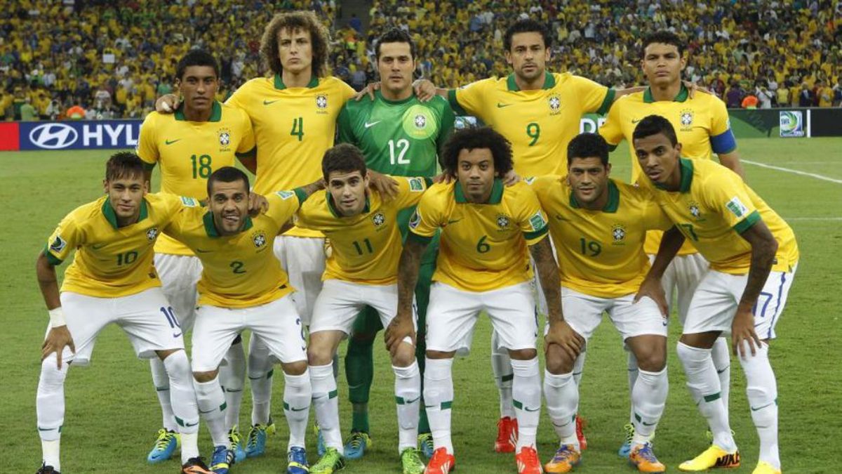La Selección de Brasil en 2014.