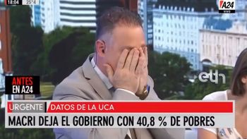 Periodista de A24 se quebró al dar a conocer el número de niños pobres en la Argentina: Me pone mal, perdón