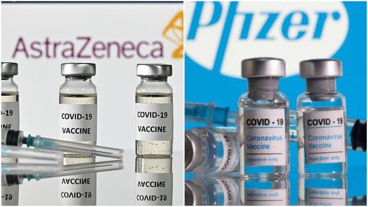 Un estudio destacó la ventaja de combinar vacunas Pfizer y AstraZeneca