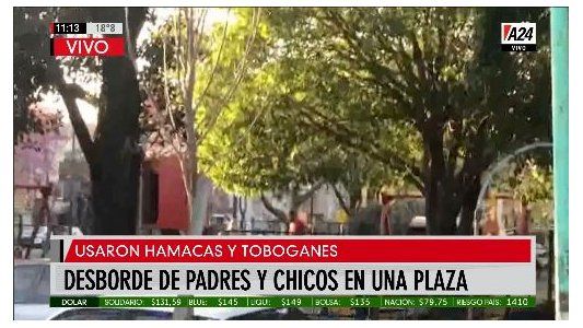 Alarma por violar la prohibición del uso de los juegos en las plazas