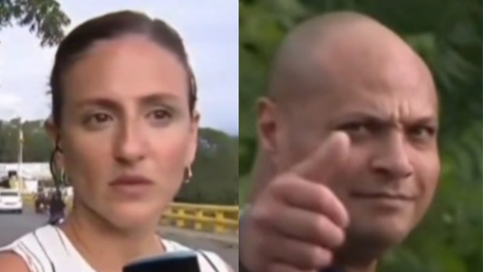 ¿Amenaza? El tenso momento que sufrió en vivo la periodista Carolina Amoroso en Venezuela