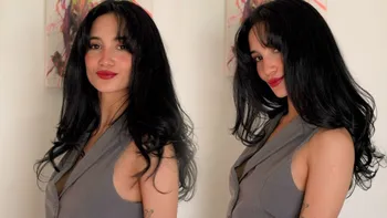 Melody Luz volvió a su primer amor: el castaño oscuro, de la mano de Issue