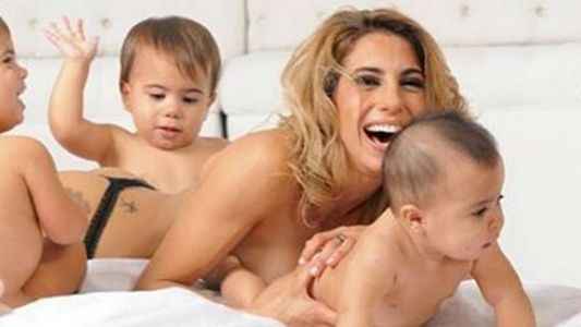 La emoción de Cinthia Fernández por el cumpleaños de sus hijas gemelas