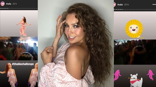 Thalía compartió en Instagram el video del bailarín Marcelo González (ex Rojo) haciendo su desafío