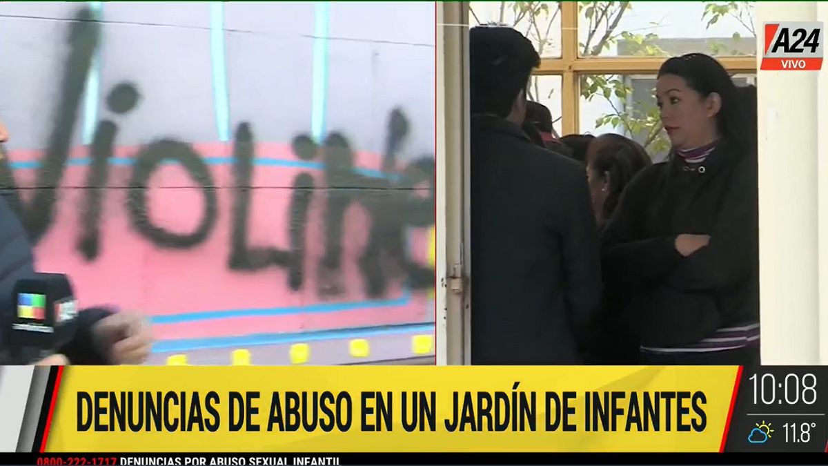 El jardín está ubicado sobre la calle Darregueyra. Foto: captura de video.&nbsp;
