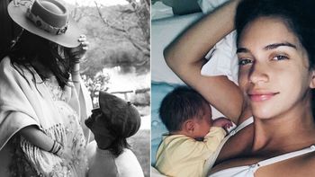 Juntos a la par: la bella postal del paseo de Zaira Nara en familia por la Patagonia