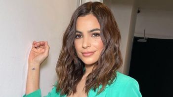 Agustina Cherri mostró sin querer y por primera vez la carita de su hijo Bono